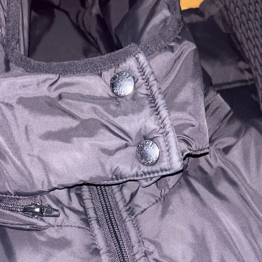 MICHAEL Michael Kors Long Black Puffer Coat - Picture 3 of 5